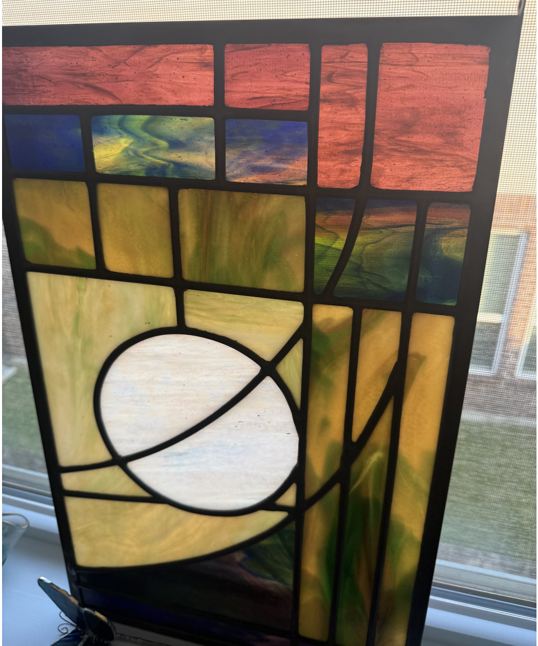 Let There Be...
Leaded stained glass reflection on Genesis 1